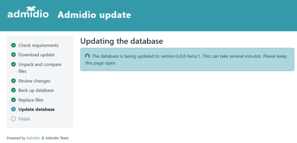 Updating the database